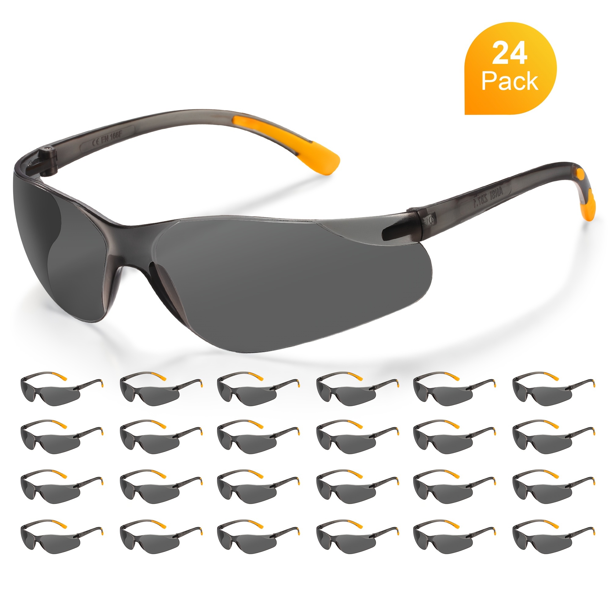 

Pairs Of Safety Glasses, Uv Protection Safety Goggles, And Impact Protection, Ideal For Work, Shooting, Laboratory