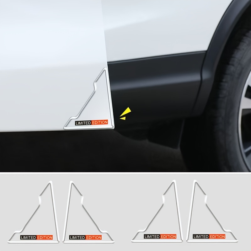 TEMU 4pcs Bandes Anti-Collision de Porte de Voiture Édition Limitée - Anti-Collision et Anti-Rayures à , Support Auto-Adhésif, Facile à Installer,