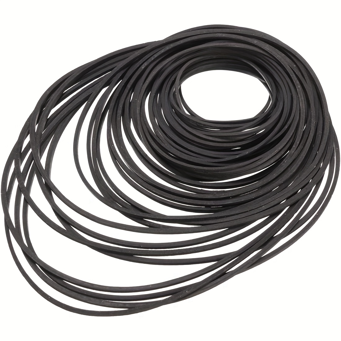 E-shop 0,7 mm/1 mm Gummibänder für Kassettenrekorder, 40-190 mm Reparatur , Mischgummi-Kassettengürtel (50 Stück)