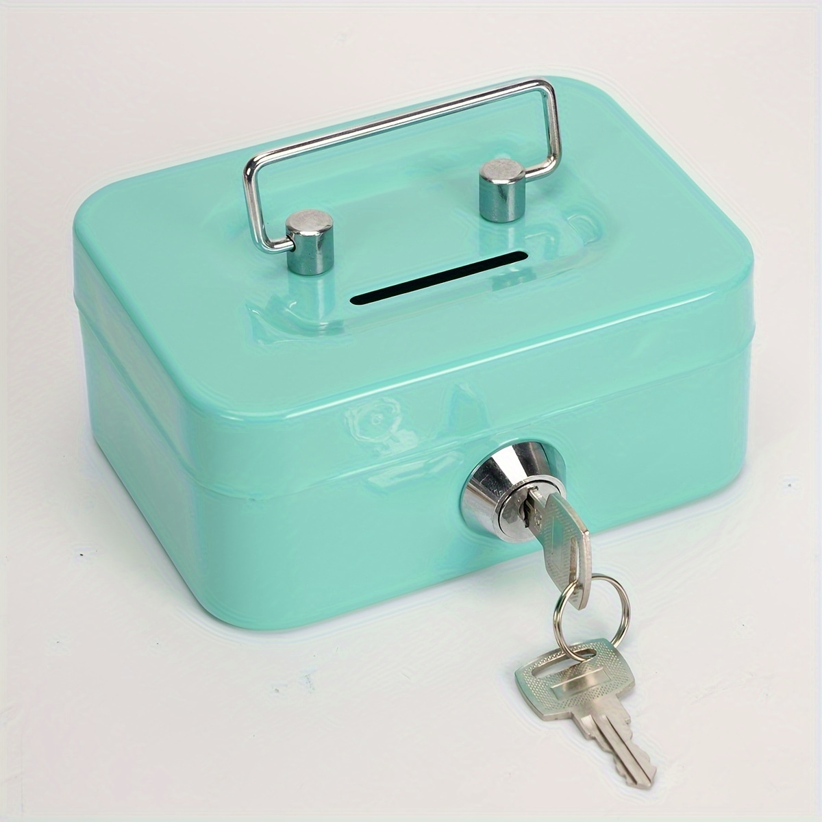 secure metal cash box key lock compact - Temu South Africa