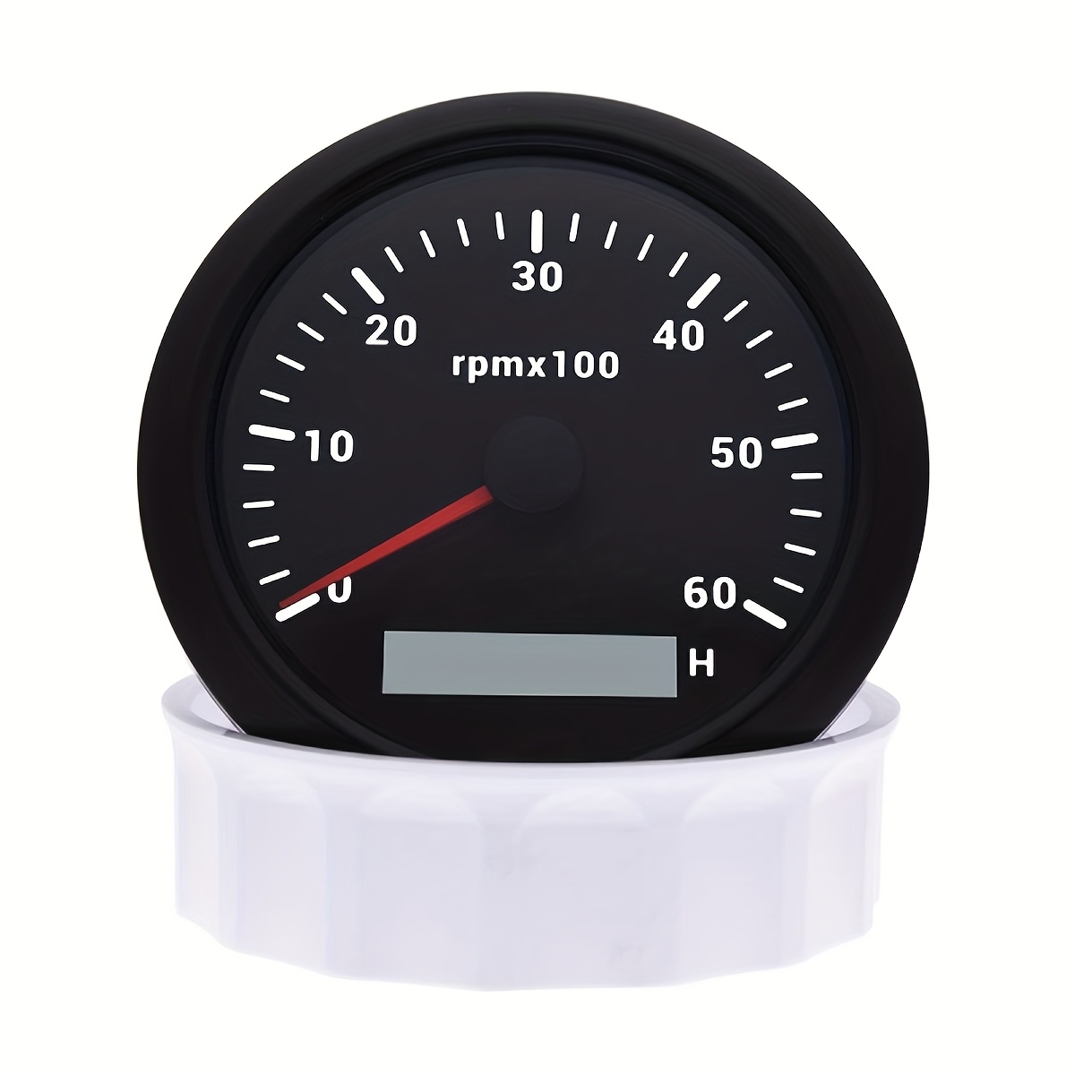 85mm tachometer 6000rpm tachometer with7 colors backlight lcd hour meter universal fit for marine yacht boat car motorcycle