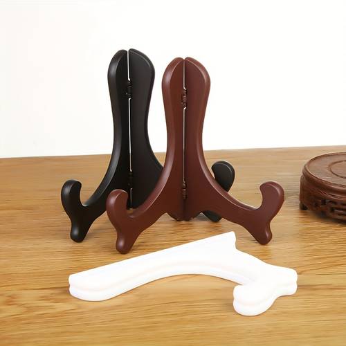 plate holder rack gypsum painting plate holder plastic transparent base decorative rack porcelain plate tea cake holder display rack plate display rack bowl and dish display rack tea cake base support craft photo frame display rack