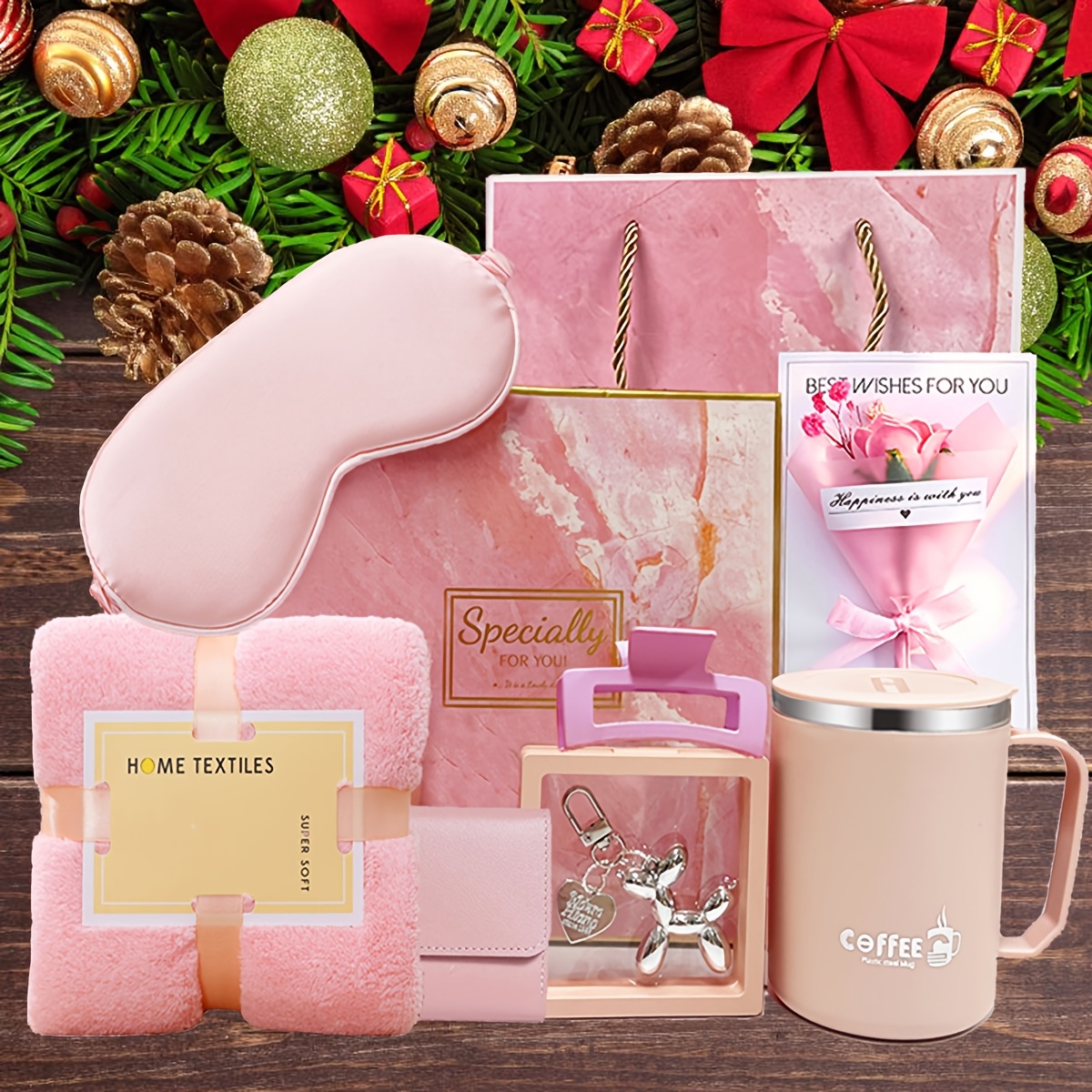 Image of 10pcs Women's Gift Set, Towel Gift Set, Women's Gift Set With Gift Box, High-quality, Designed For Women, Valentine's Day Gift/birthday Gift/celebration Gift/holiday Gift, Etc