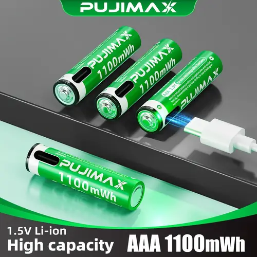 aaa 1100mwh 1 5vli ion lithium battery type c interface recycleable usb rechargeable battery suitable for controller tv remote conditioning stereo alarm clock flashlight led light electronic scale portable music player photography equipment external flash electric shaver pedometer energy saving controller electronic organ