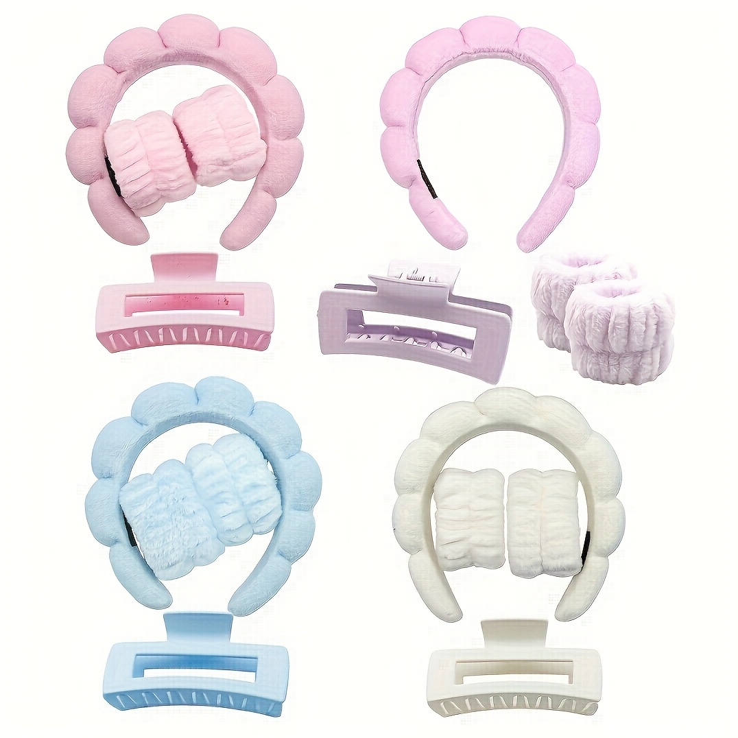 

8pcs/16pcs Women's Set - Polyester Headbands, Decorative , Wristbands - Headbands For , Makeup, , No Battery Needed