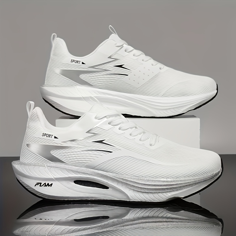 zapatillas de running profesionales, con tecnología de placa de carbono - zapatillas   con amortiguación,   de tpu antideslizante, transpirable con degradado  - , gimnasio, entrenamiento - para  , aptas para    , diseño deportivo elegante