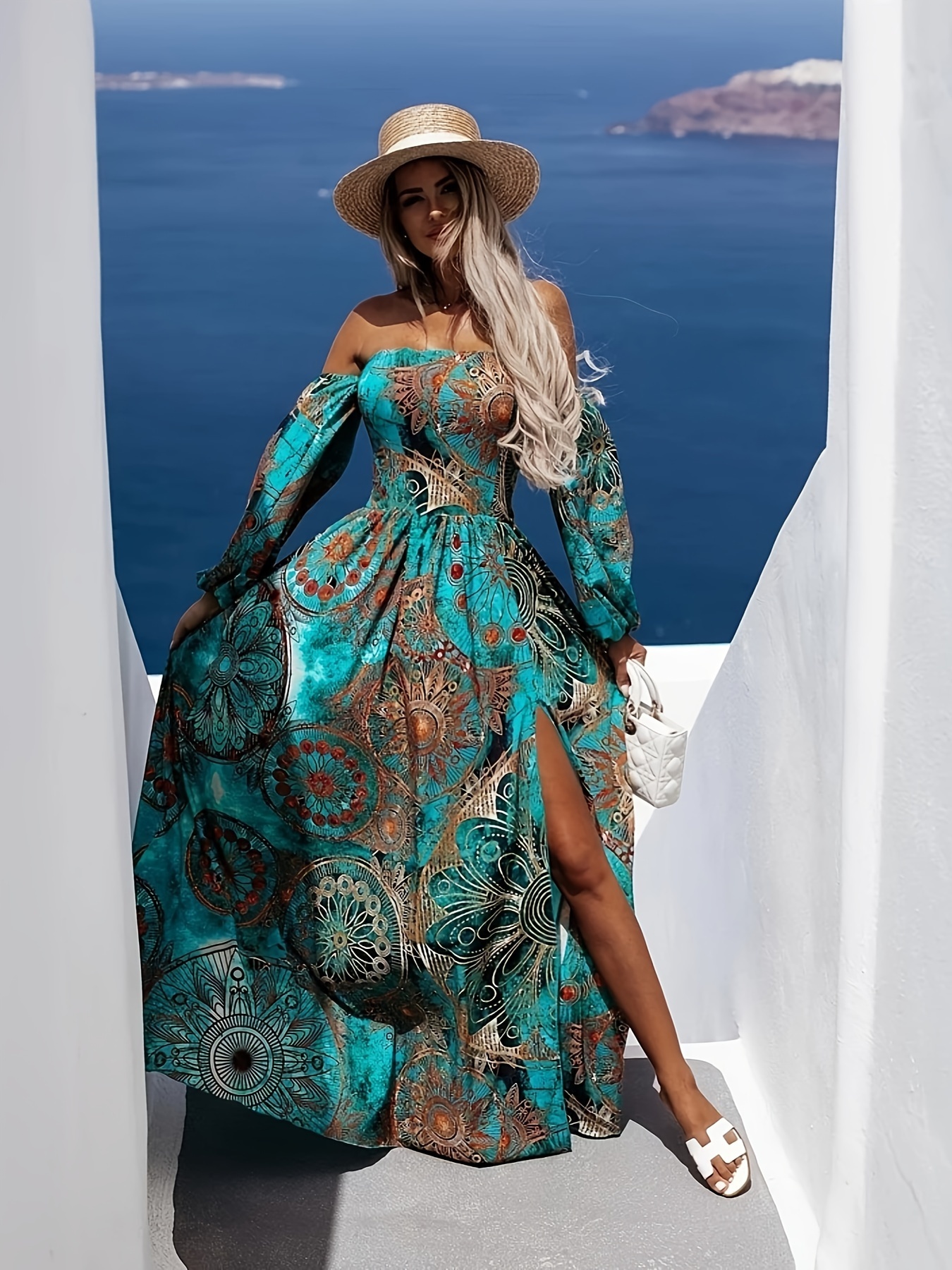 gypsy style dresses sold on Temu New Zealand