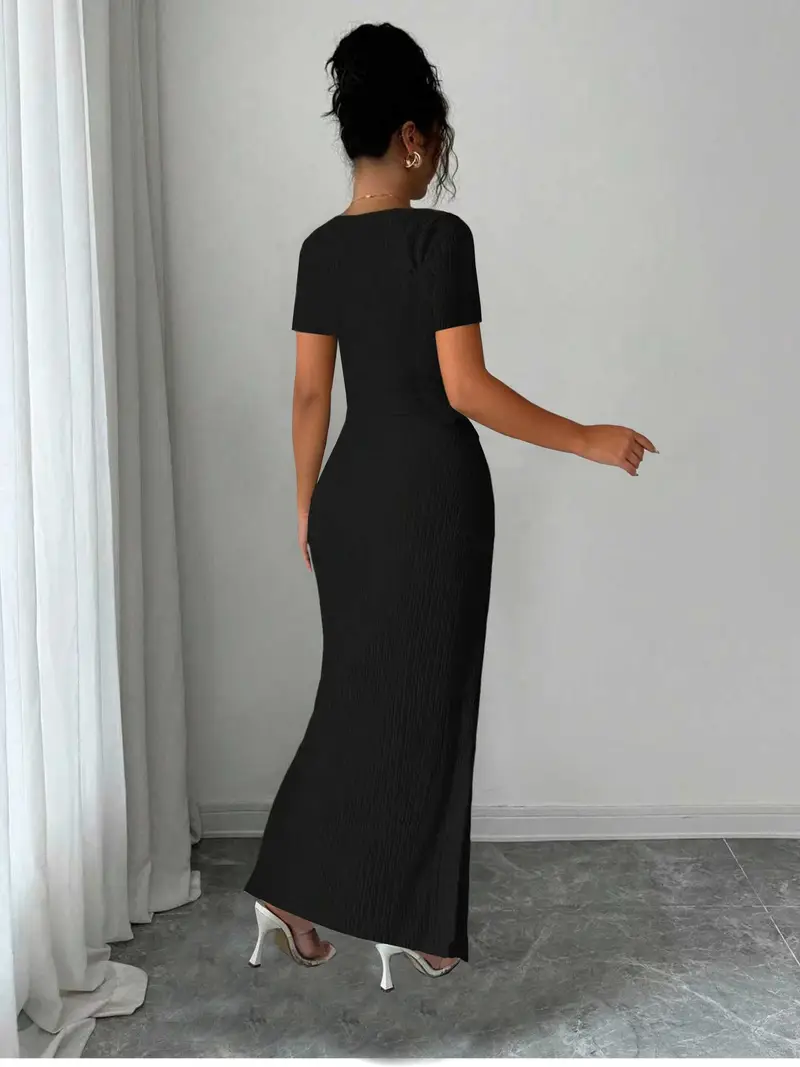 womens solid twist maxi dress irregular - Temu Mauritius womens solid twist maxi dress irregular - Temu Mauritius