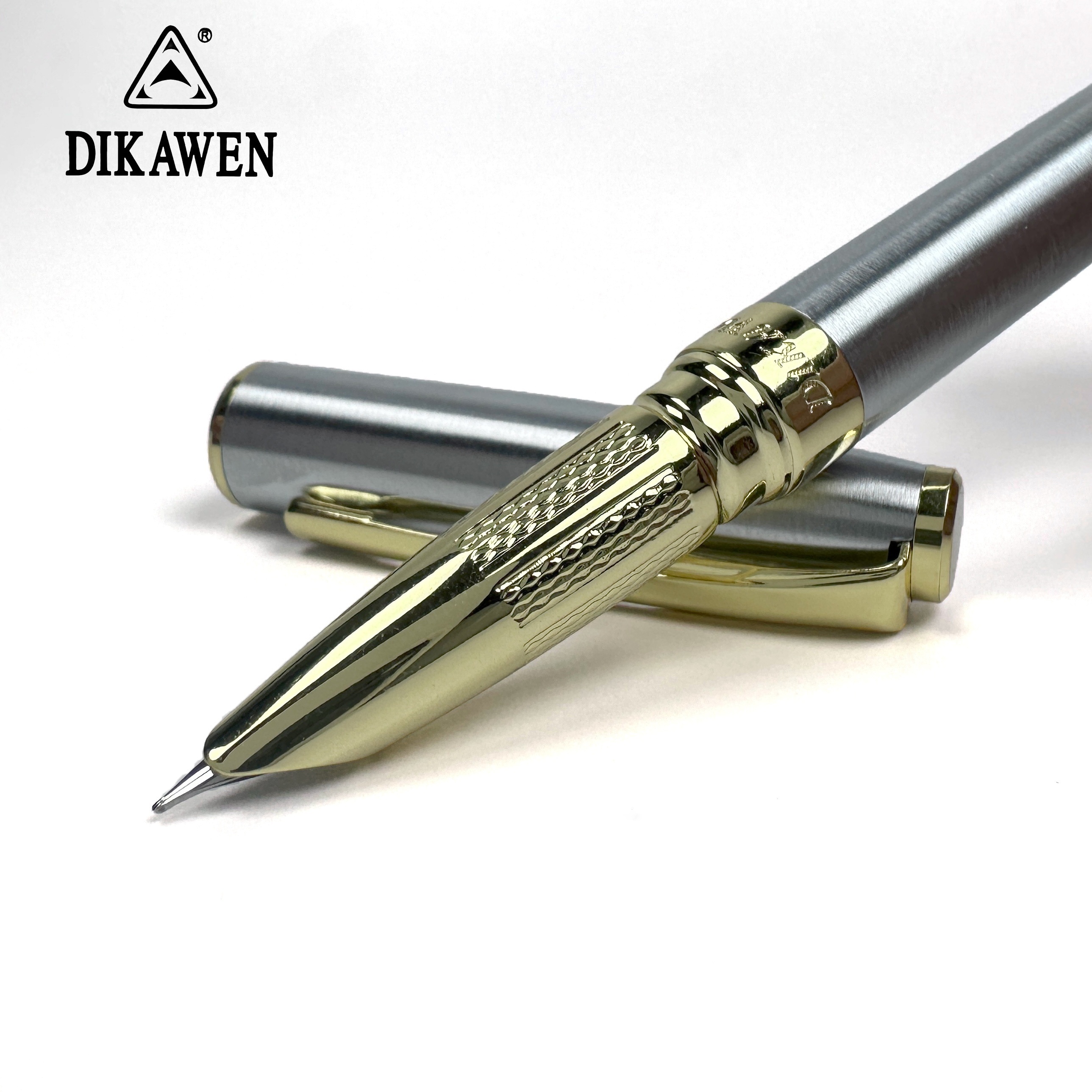 

Dikawen 1pc Luxury Quality Metal Pen Fountain Pen - A8075 0.38mm Fountain Pen Business Office Student Practice Writing Stationery Gift Fountain Pen, Back To School, School Supplies