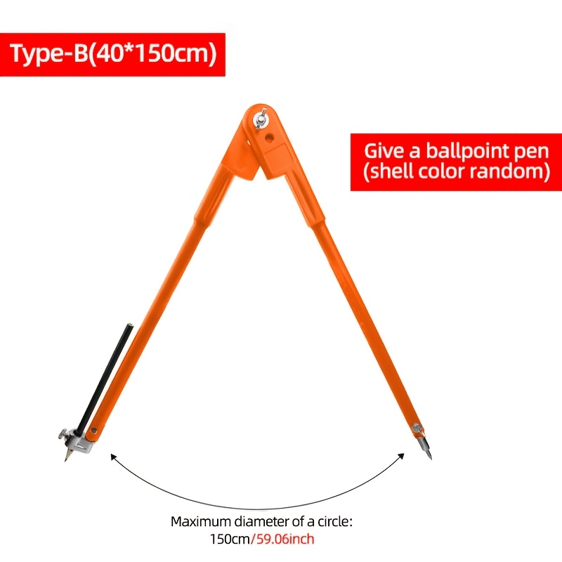 Professional Woodworking Pencil Compasses Line Marking Gauge Adjustable Dividers For Marking Scriber Compass Carpenter Tools Carpenter Precision Pencil Compasses Large//gift Ballpoint Pen Color Random