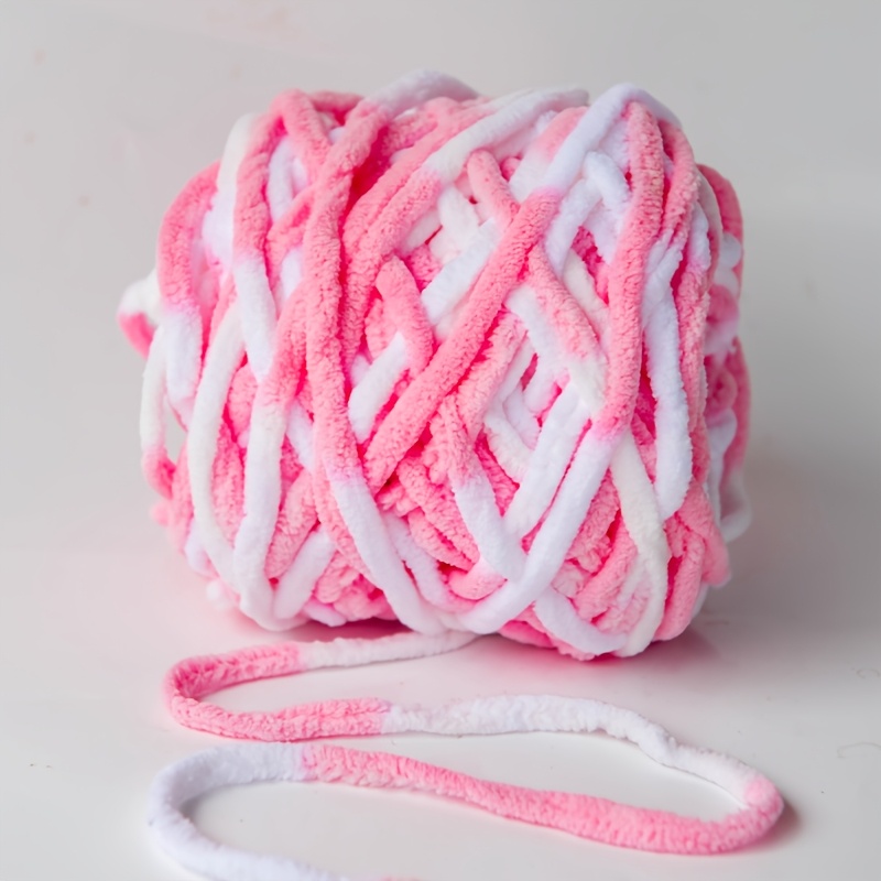 TEMU 100g Of Colorful Chenille Yarn In 1 Roll, Soft And Warm Hand-knitting Yarn, Suitable For Materials Such As Wedding Decorations, Scarves, Dolls,