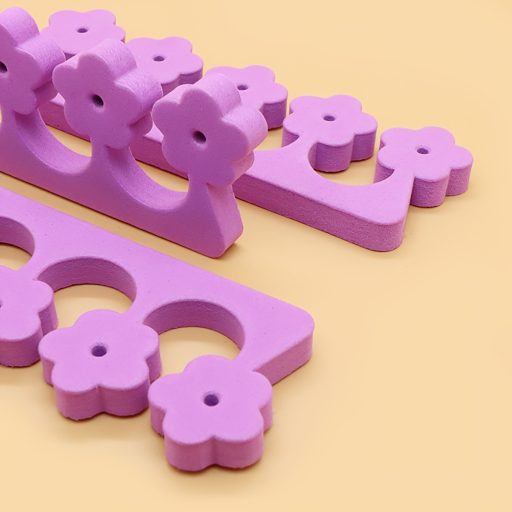 8pcs Soft Sponge Finger and Toe Separators for Nail Art