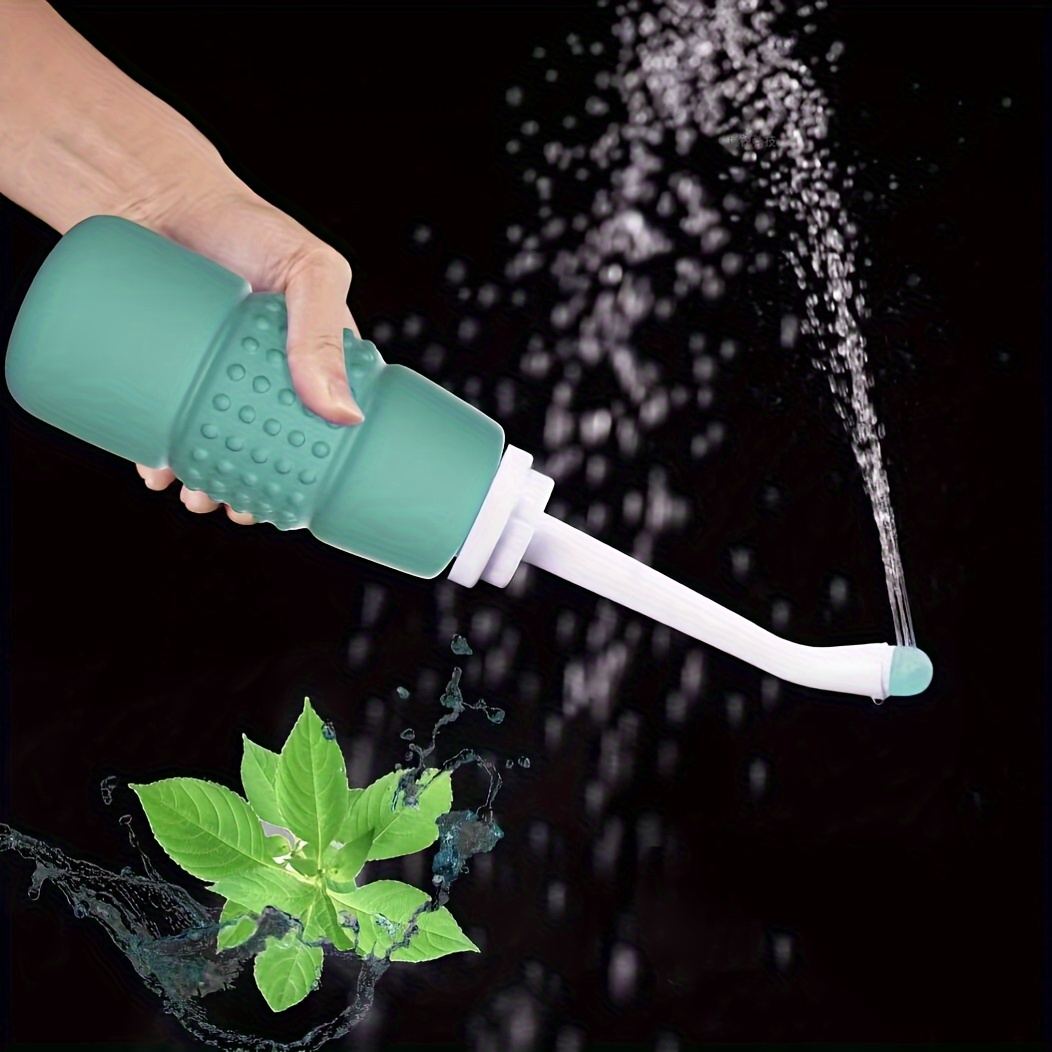 

Portable Bidet Sprayer Bottle 350ml - Contemporary Style, Round Shape, Front Nozzle, Vertical Spray, Manual , Asian G1/2 Nozzle Specifications For Personal Hygiene And Perineal Cleansing