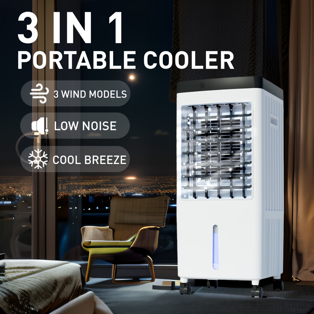 portable air conditioners evaporative air cooler 40hrs lasting   w 2 6 gal water tank 3   personal air cooler with remote fast cooling windowless air conditioner for room