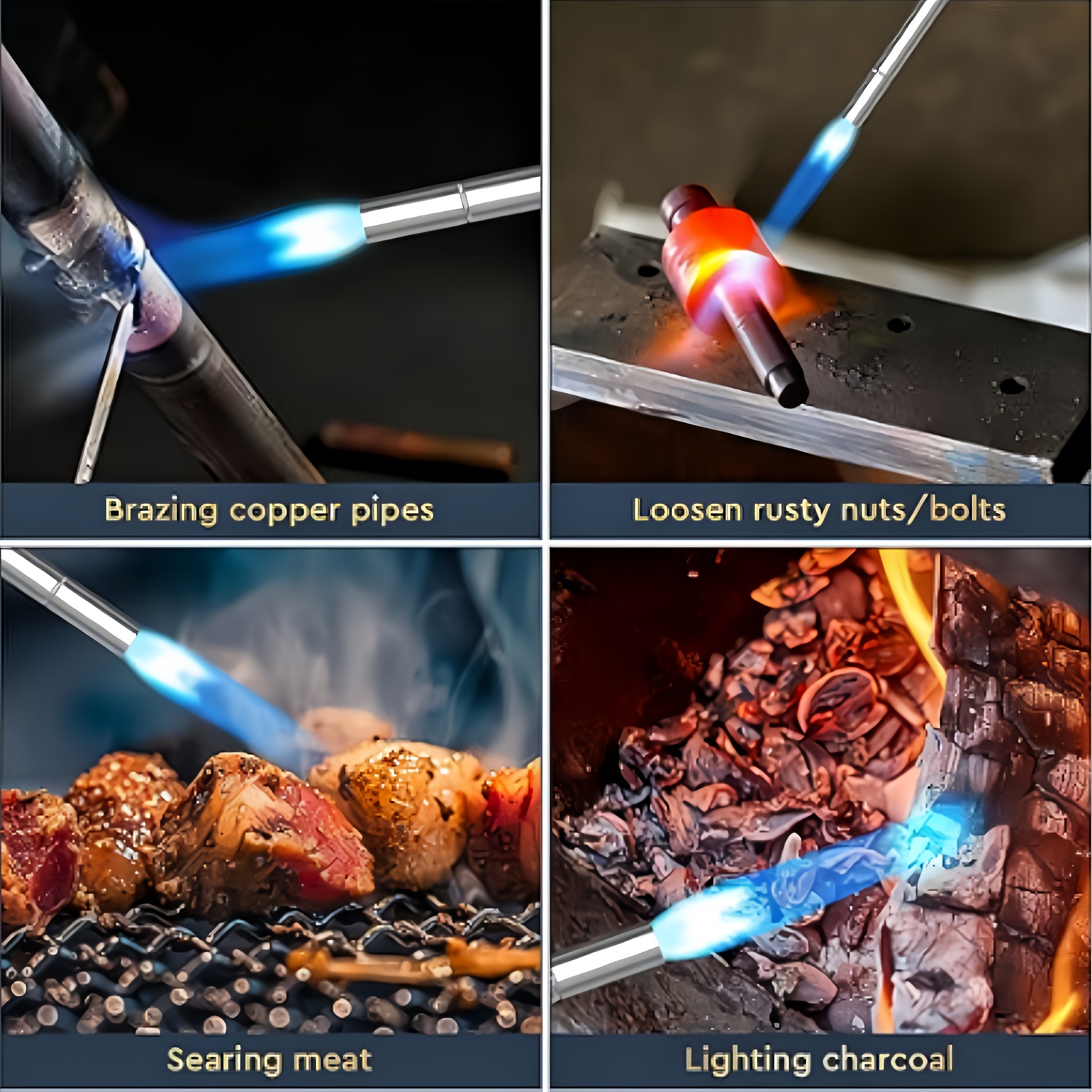 professional propane torch kit with 5ft hose   ideal for brazing melting bbq cooking Product details 3