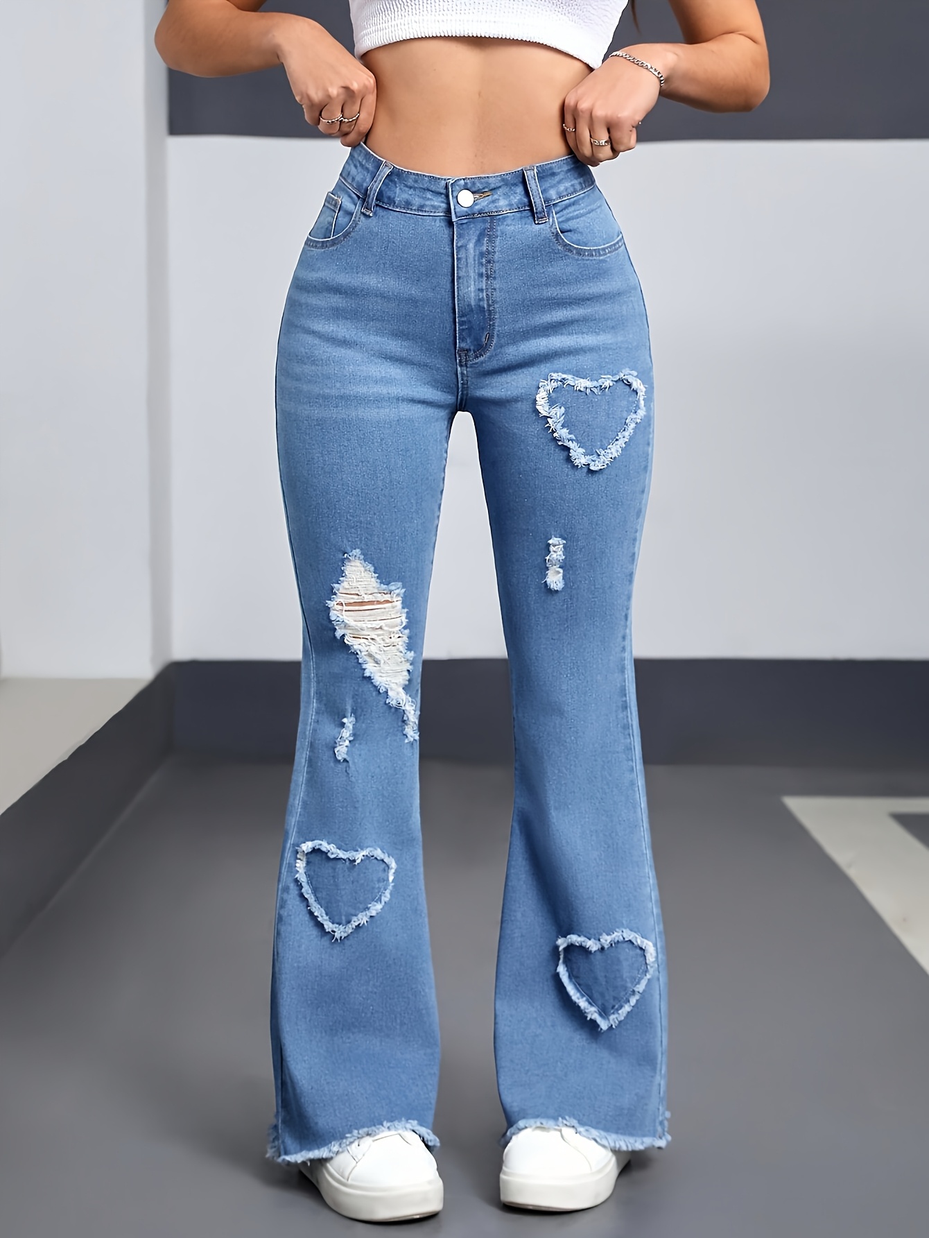 正規品 Heart hip flare denim Heart hip flare denim