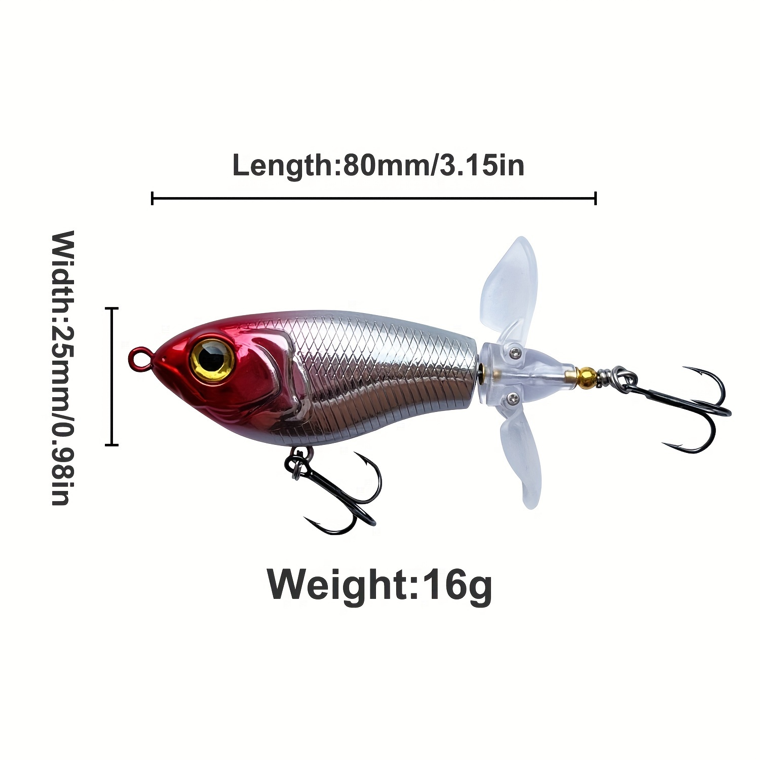 Qqnal Floating Artificial Hard Bait Rotating Tail Fishing - Temu New Zealand