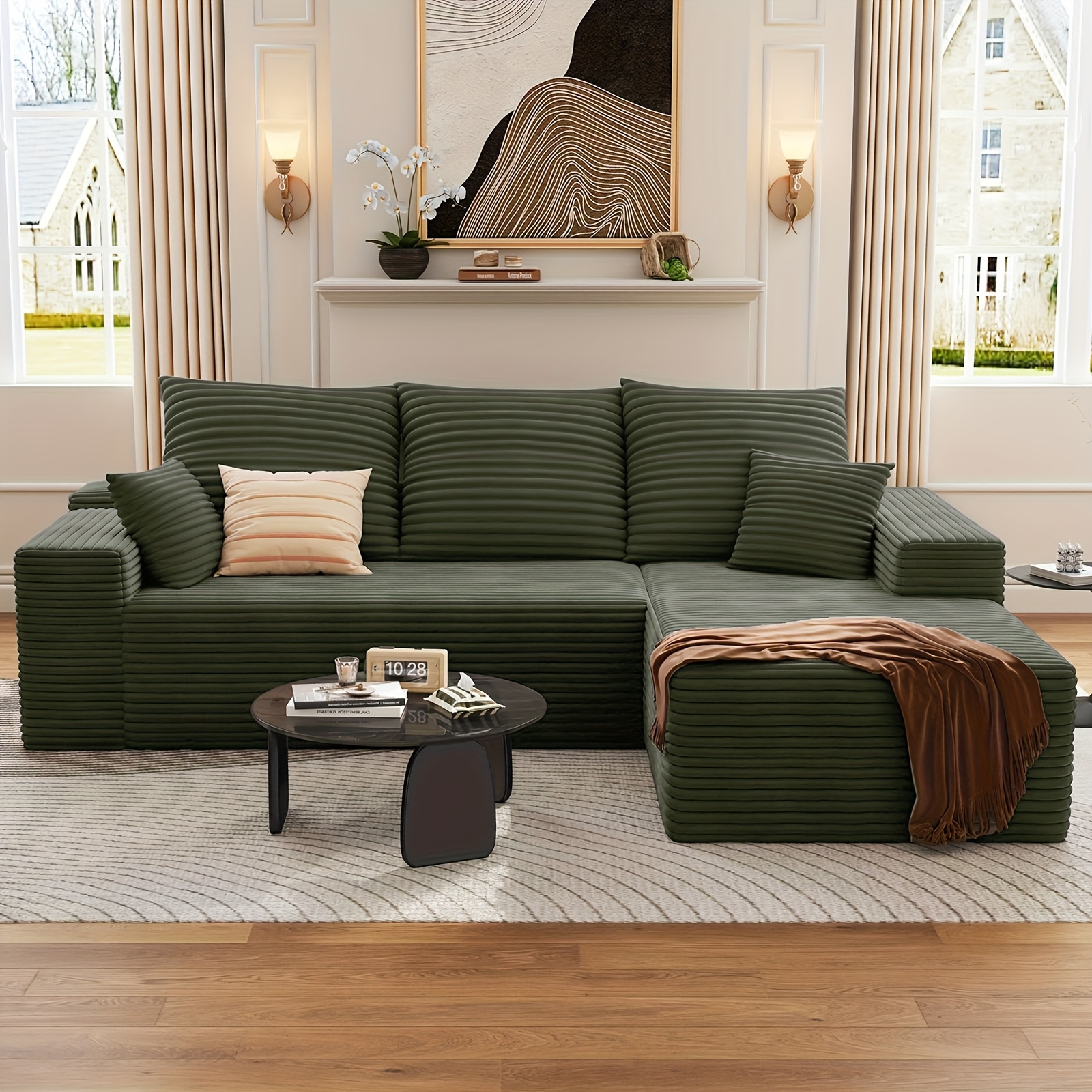 94.1" CONTEMPORARY MODULAR L-SHAPED CLOUD SOFA SET FOR LOUNGE - Plush Cushions, Design, Easy Assembly for Spacious Areas - Ideal for Living Rooms And Flats - Minimalist Aesthetic, Lightweight Furnishings, Home Decor 17 94.1" CONTEMPORARY MODULAR L-SHAPED CLOUD SOFA SET FOR LOUNGE - Plush Cushions, Design, Easy Assembly for Spacious Areas - Ideal for Living Rooms And Flats - Minimalist Aesthetic, Lightweight Furnishings, Home Decor - Image 17