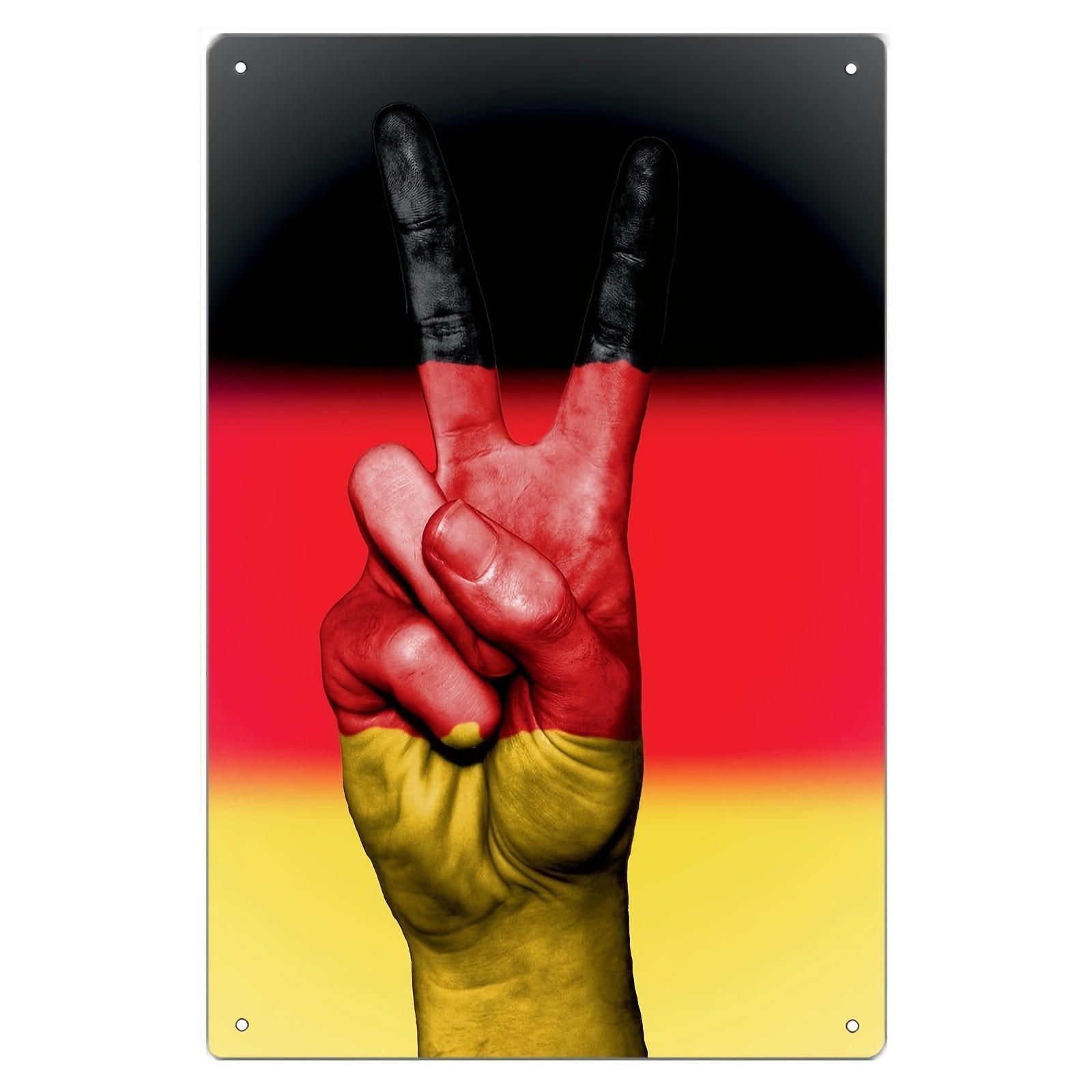 

Germany-inspired Metal Art Print Tin Sign - Perfect Gift, 8x12 Inches, Room Decor