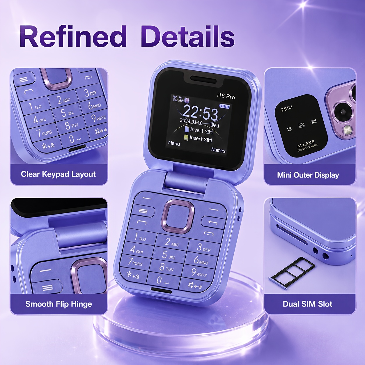mini phones sold on Temu United States