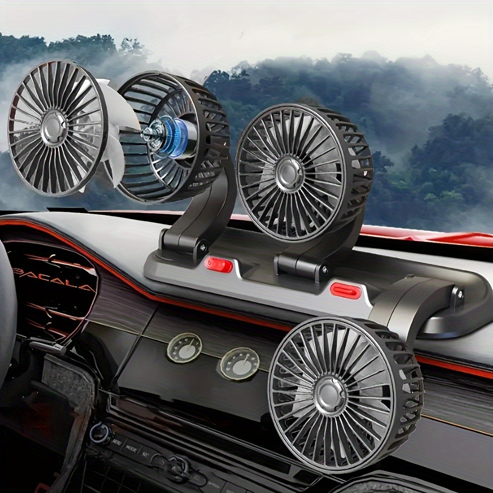 5v car fan three head usb car fan adjustable for car cooler fan auto accessories fan f4310 details 1