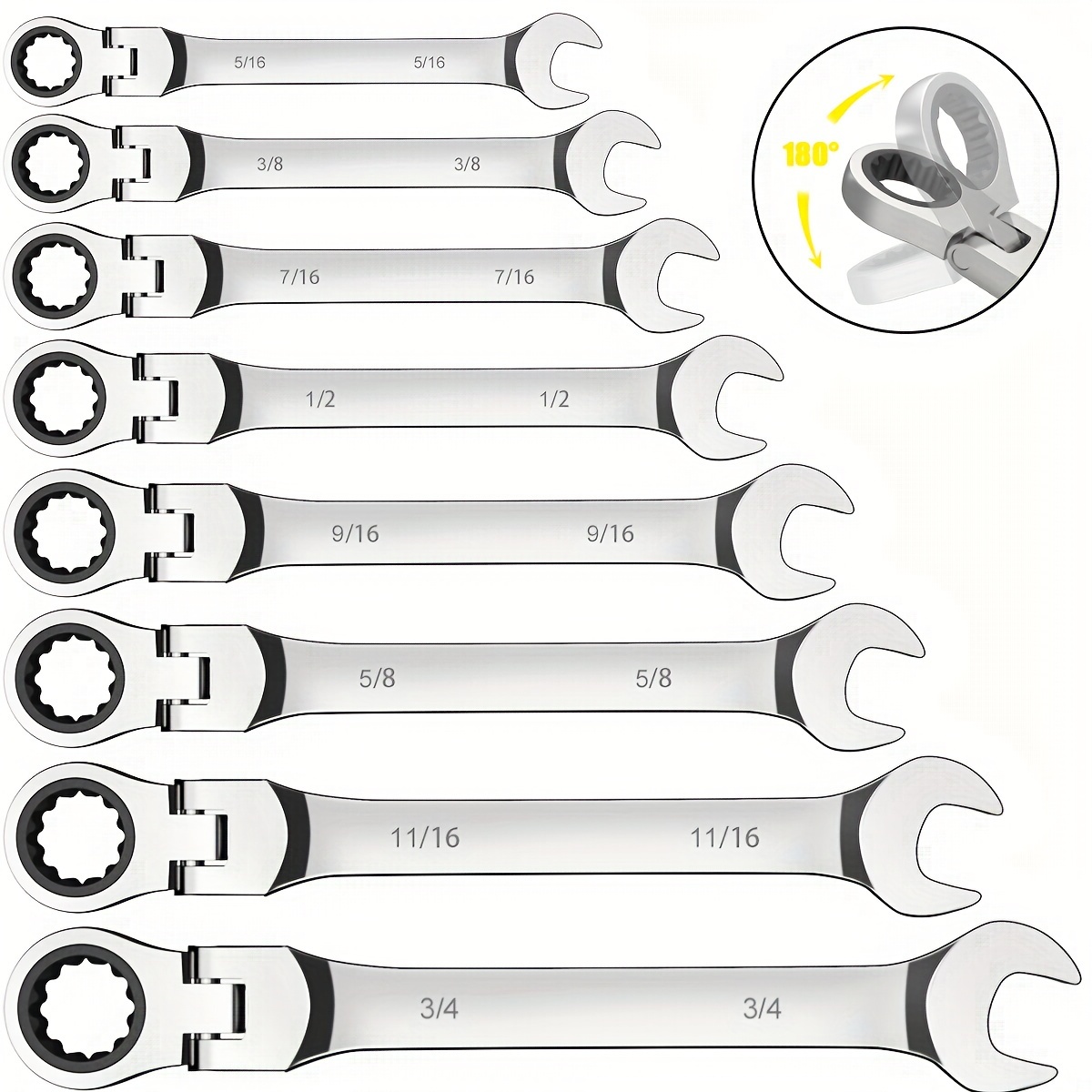 

9- Ratcheting Set, -slip Set Sae 1/4-3/4 , 72-, Constructed, Electrophoretic Bag