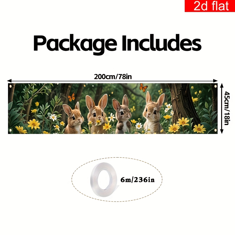 E-shop 2D Flat, 2D Flat - 2D Flat, 2D Flat - 2D Banner für Frühling, ., Willkommen Frühling Schild Banner, Hergestellt aus Polyester, mit einem
