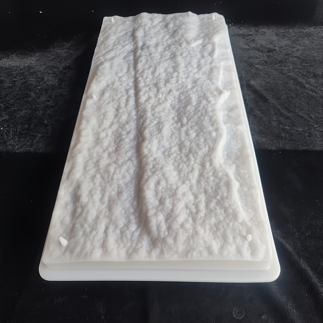 TEMU 1pc Large Outdoor Stone Steps Mold Realistic Stone Texture With Deep , Heavy-duty Plastic Construction For Landscaping, Patio, Garden, Patio