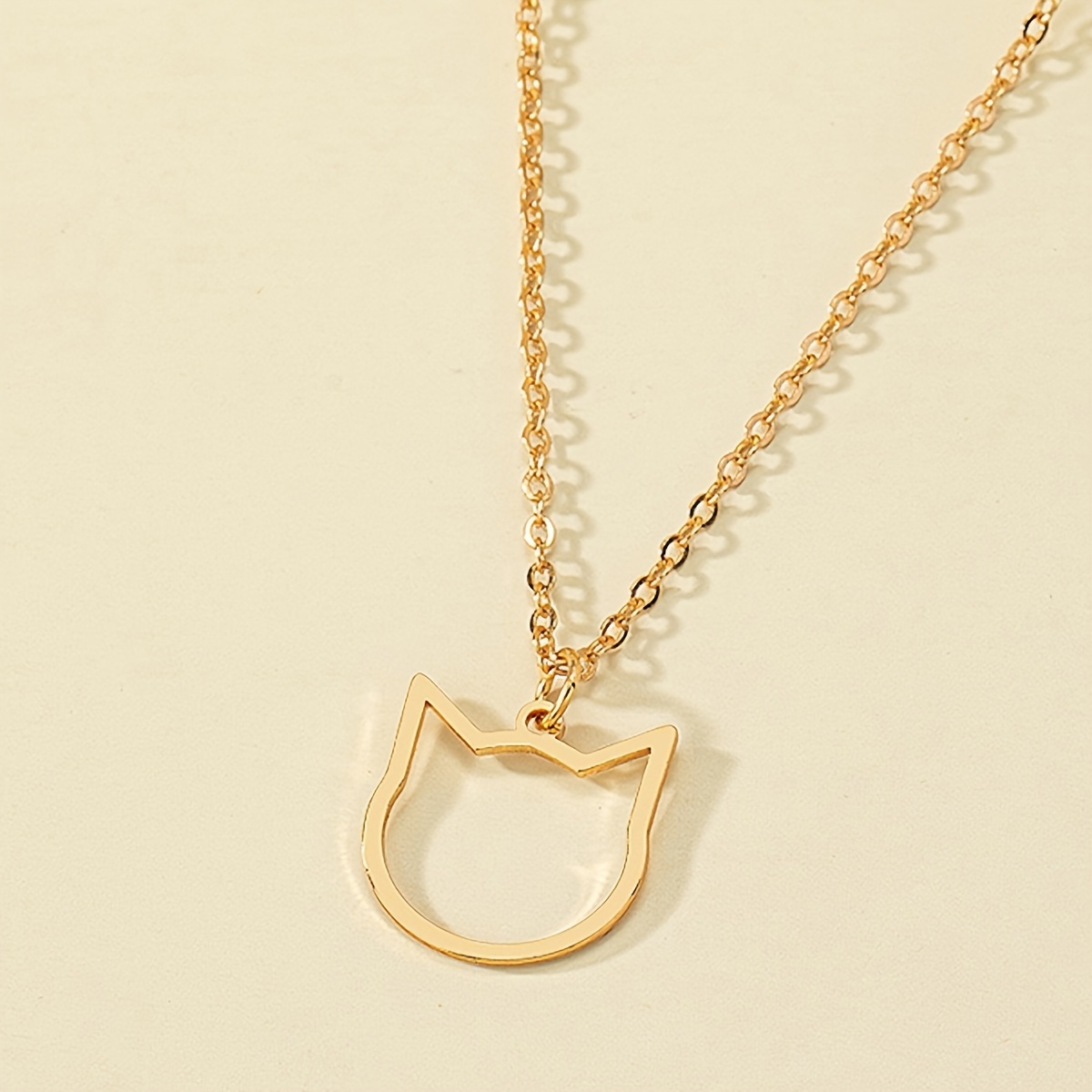 Minimalist Cat Pendant Necklace for Women