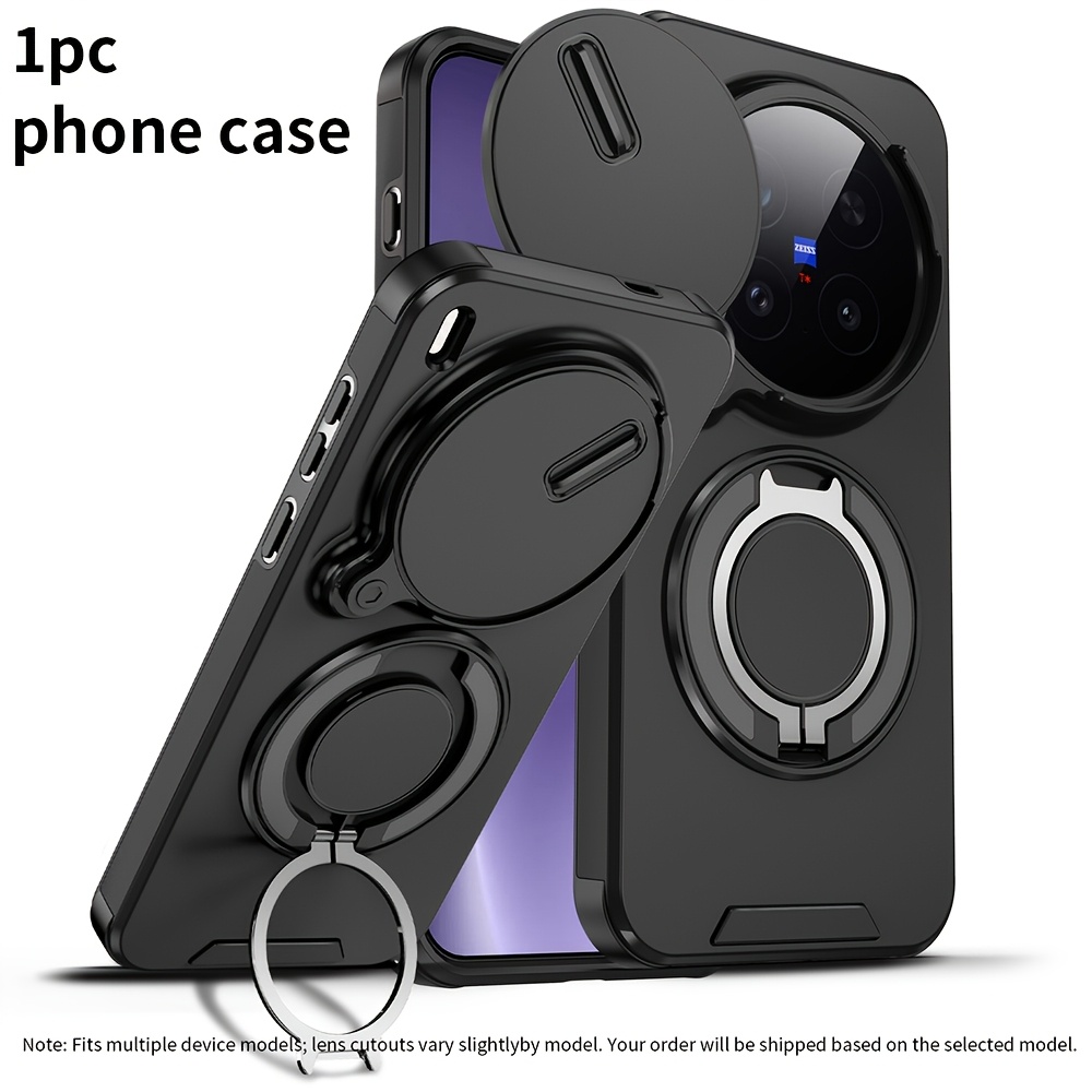 TEMU para teléfono: 1 con soporte compatible con VIVO Pro, cubierta de a prueba de golpes y antiarañazos de cuerpo completo, regalo de estilo de