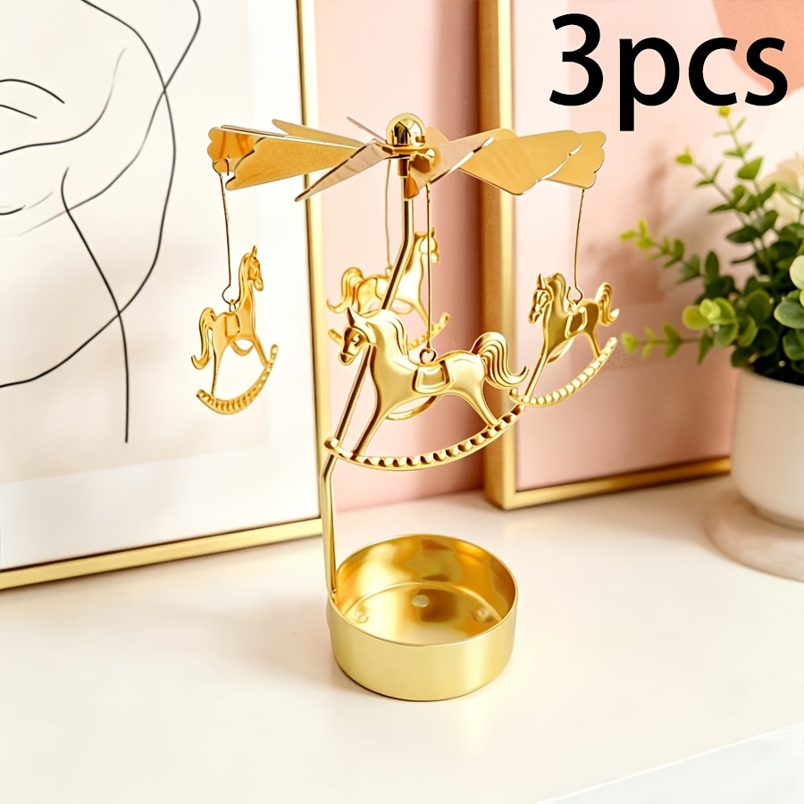 TEMU Candeliere a carosello personalizzato con , personalizzazione, come , decorazione per la casa, regalo di compleanno, regalo per d', regalo per ,