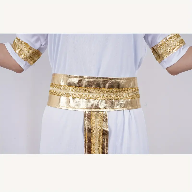 a set five gold embellished additions a white long dress - Temu Bahrain a set five gold embellished additions a white long dress - Temu Bahrain