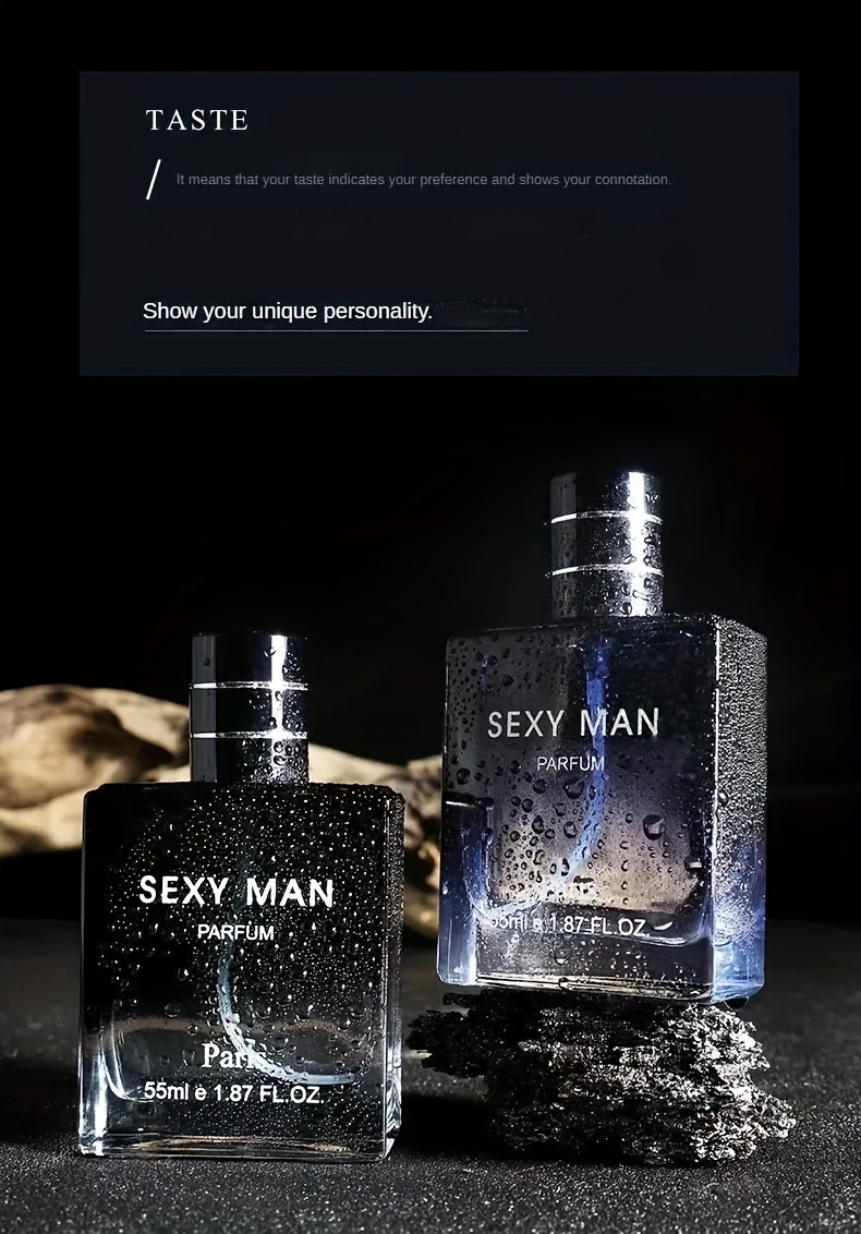 sexy man parfum for men 55ml woody oriental scent alcohol based bpa free liquid fragrance with floral notes long lasting ideal for dating   and gifts details 3