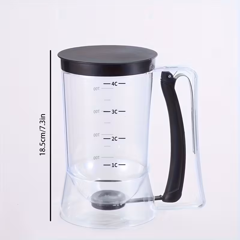 1pc dispensador de masa para cupcakes antiadherente con pico - vertido manual, sin necesidad de electricidad, porciones uniformes para cupcakes - superficie de limpiar y de - diseño resistente y seguro para - ideal para principiantes y en repostería o profesional Detalles del producto 3