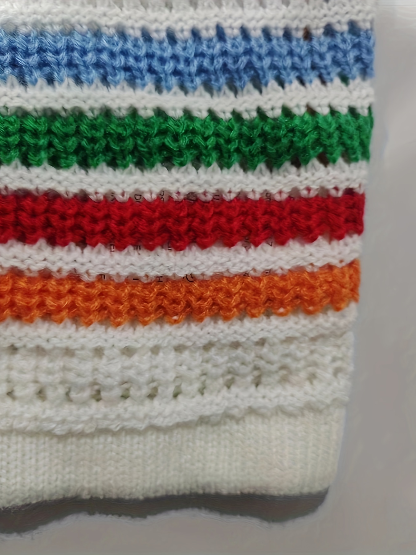 conjunto elegante punto poliéster diseño bloques color rayas