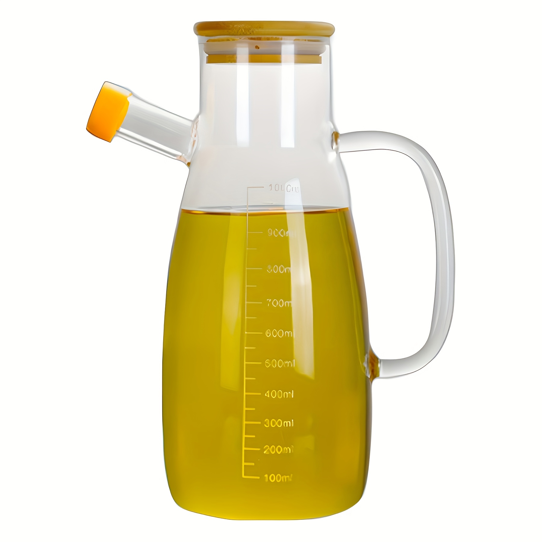 Glass Olive Oil Dispensers With Spouts, Leakproof Condiment Containers For Cooking, Bbq And Picnics