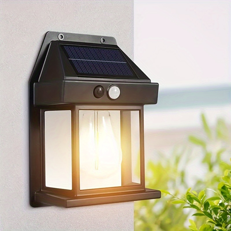 

Solar Led Light Lantern Motion Sensor Dusk To Dawn Porch Fence Door Lamp Outdoor