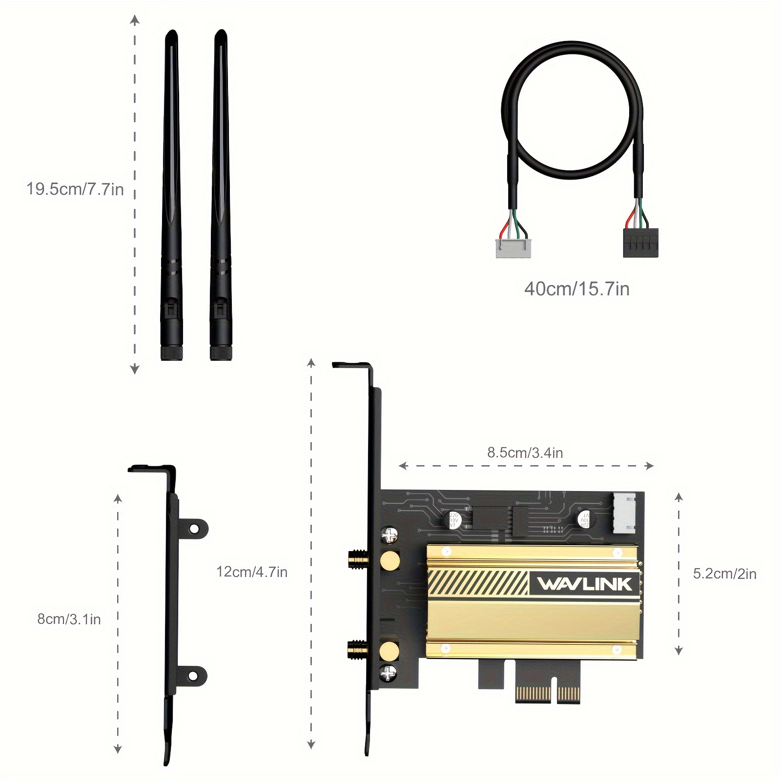 ax5400m wifi 6e pcie network card, ax210 wireless adapter, mu