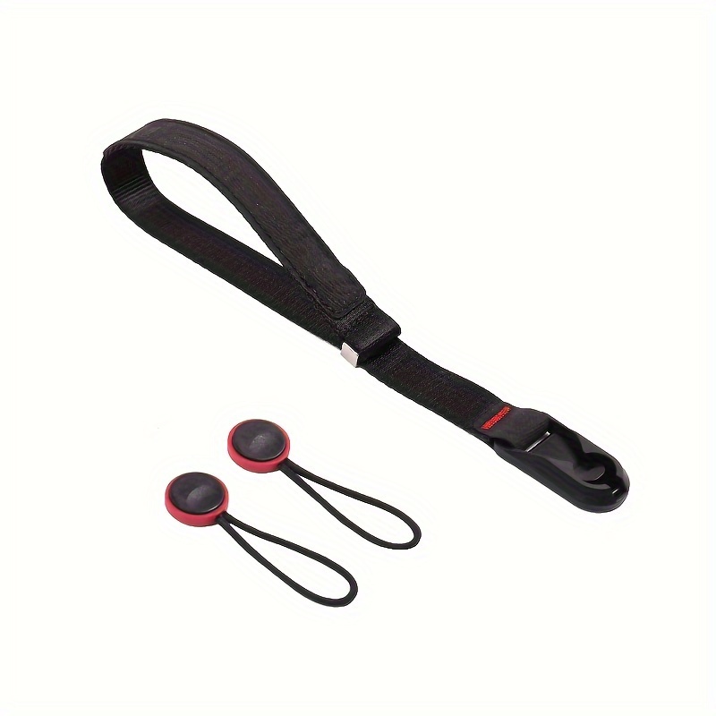 

Adjustable Camera Wrist Strap, 16.5cm Length, Secure Nylon Hand Grip, For Dslr/mirrorless Cameras, With Quick Release Function, Durable And Comfortable, Fits All Wrist Sizes, Black With Red Accents