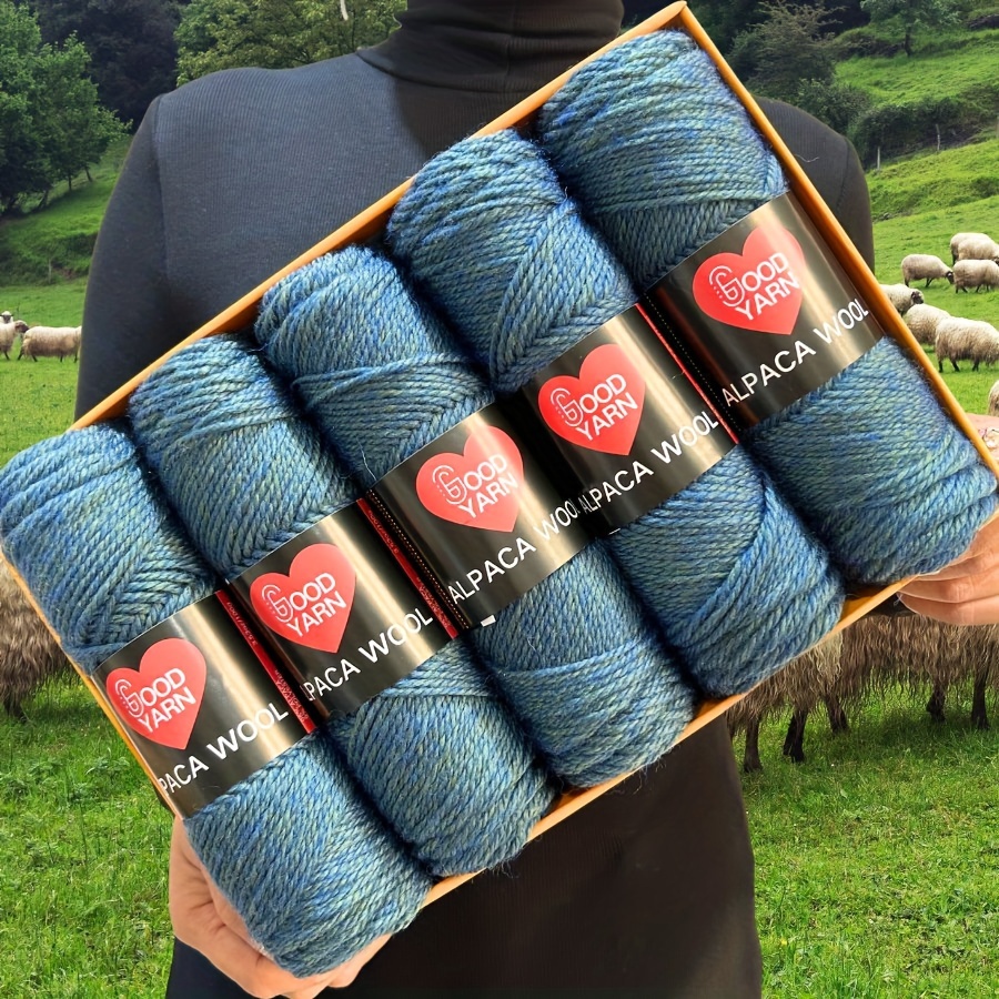 

5pcs*100g Alpaca Wool Yarn - Medium Thickness For 4-5mm Knitting Needles, Sweaters, Jackets, Vests, Shawls, Scarves, Hats - 100g Per Piece, 95% Alpaca, 5% Polyester