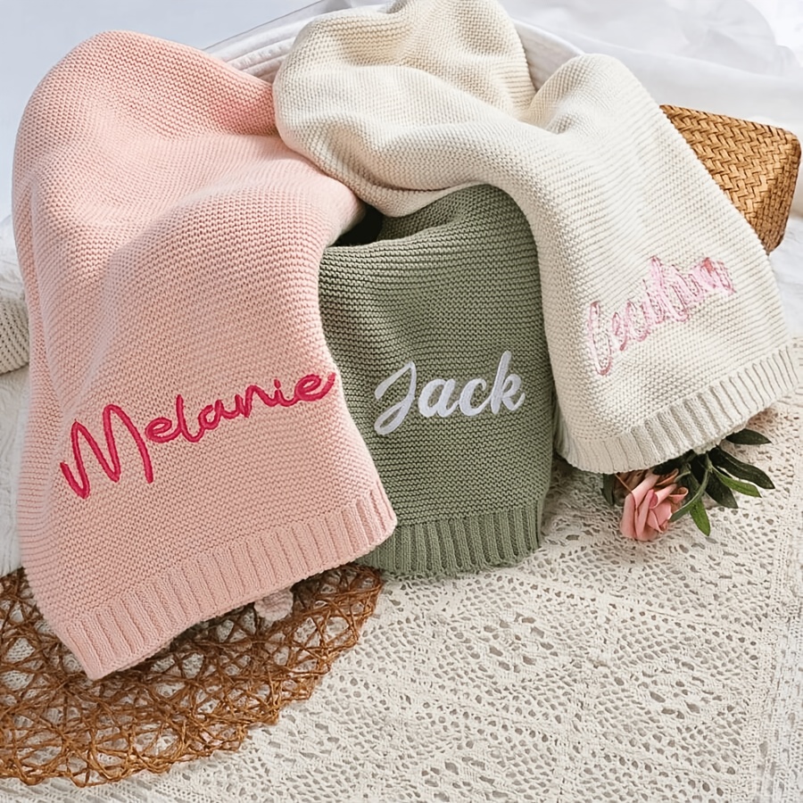 Embroidered Nap Blanket, Versatile All-Season Blanket