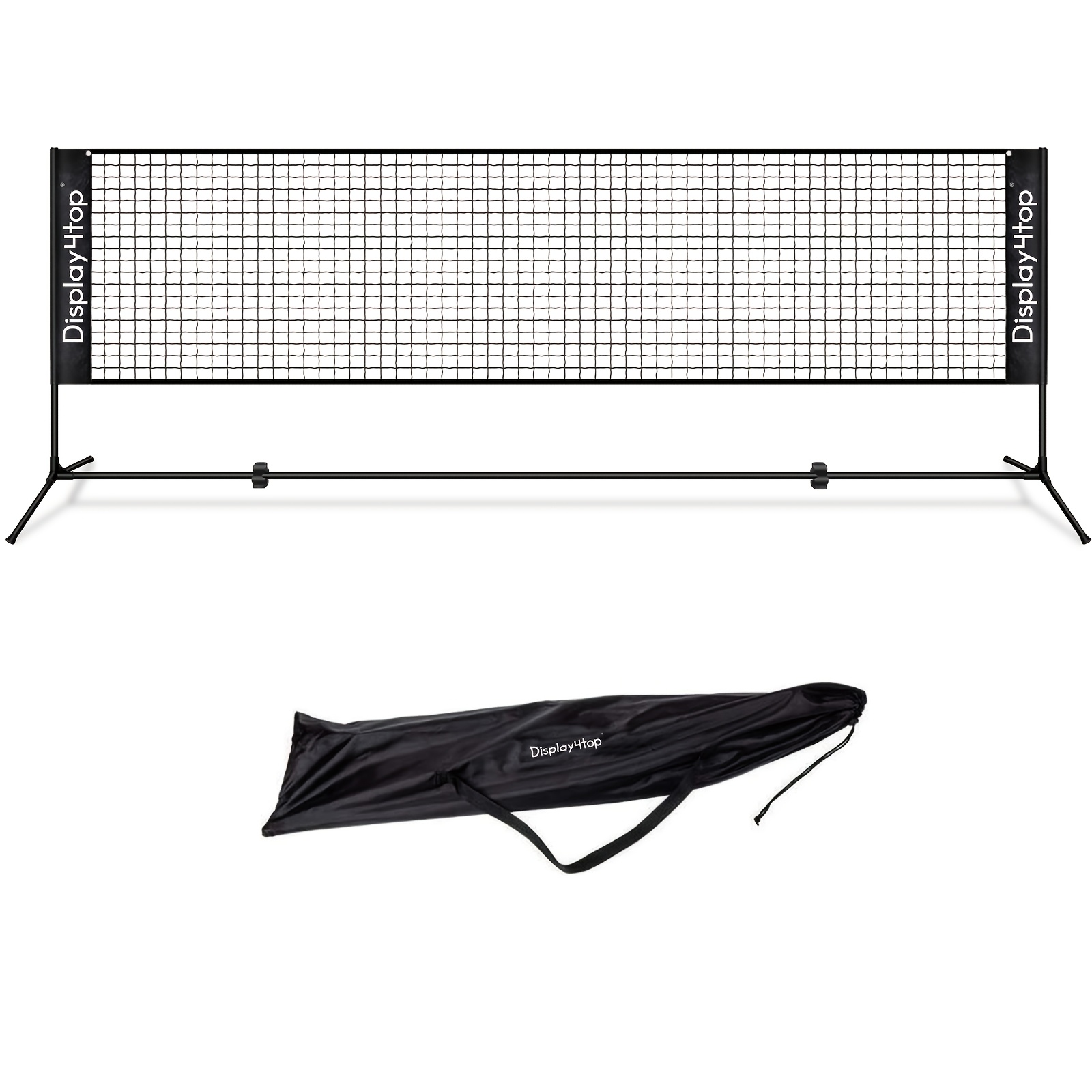 TEMU Badminton Net Tennis Net With Height Adjustable Stand And Carry Bag 4m 5m