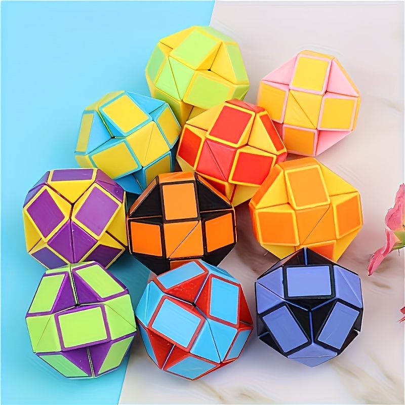 

5pcs Snake Cube, Mini Puzzle Toys For Adults, Birthday Party Favors, Goodie Bags Fillers