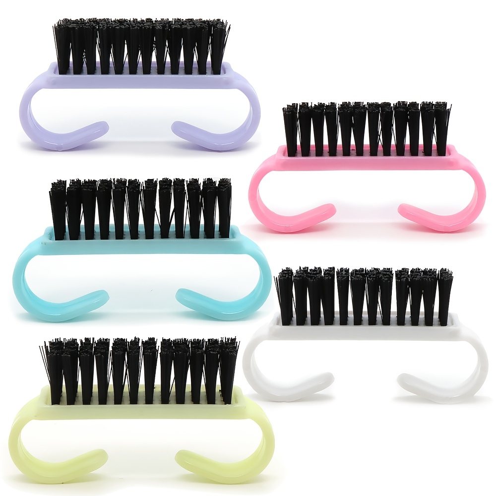5pcs Easy-Grip Nail Cleaning Brush Set for Toes and Nails