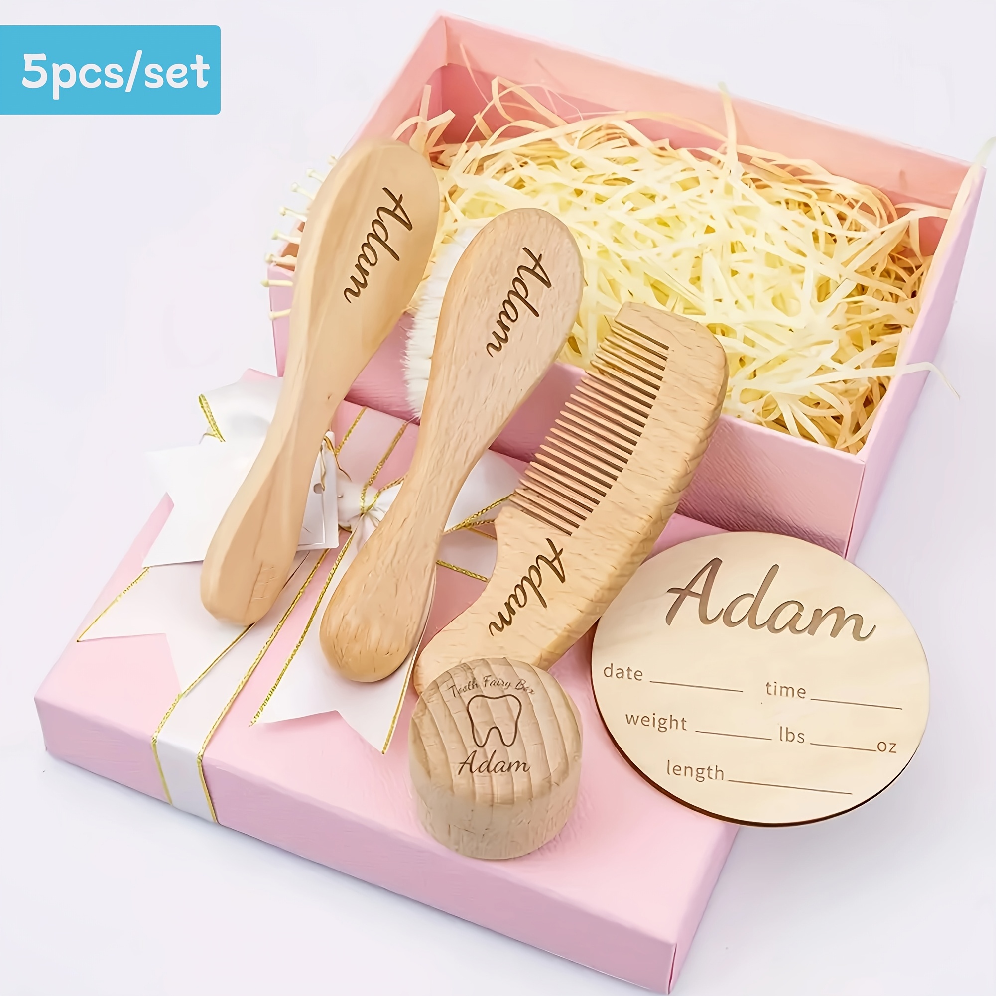 

5pcs Engraved Wooden And Set Tooth Box And Plaque - Day, Christmas, , For , Grandmothers,