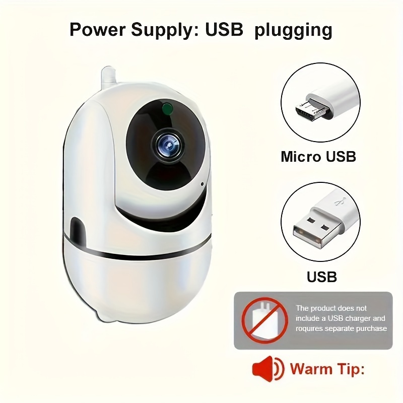 high definition 1080p security camera with wifi auto tracking motion detection night vision two way audio for   pet monitor 2 4 g   details 1