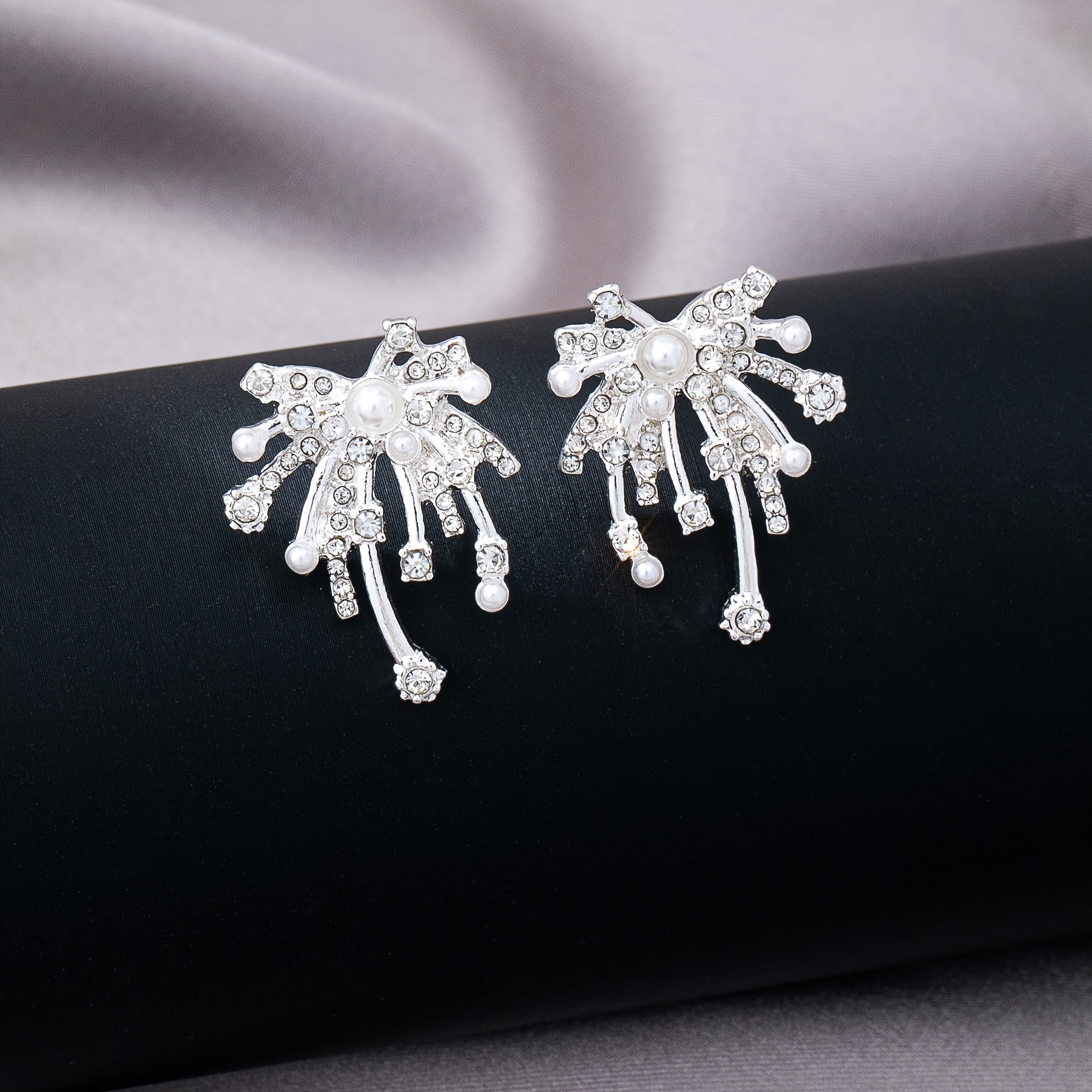 Women's Light Luxury Firework Drop Stud Earrings