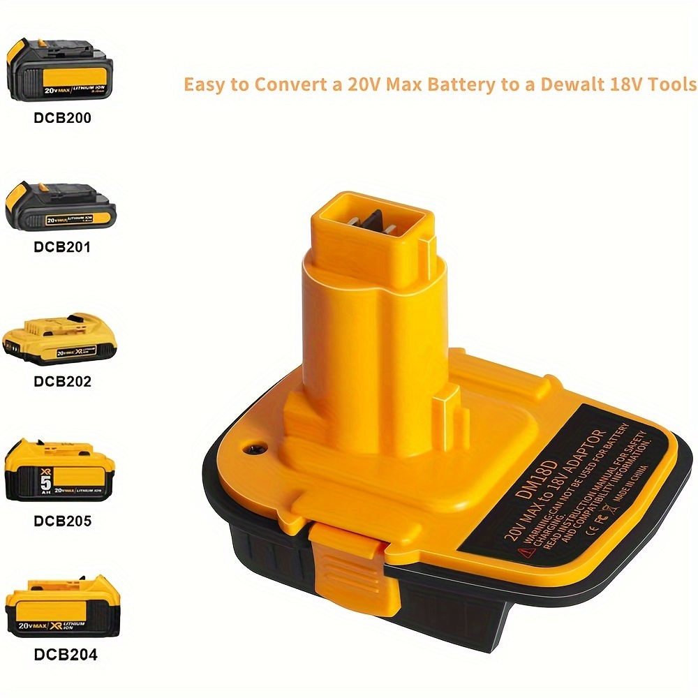 1pc 20v 18v battery adapter dca1820 version Temu Pakistan