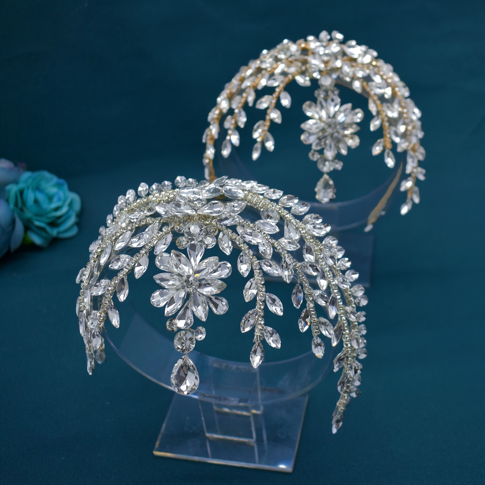 dz009 lusury лобная повязка свадебная диадема невесты корона свадебные украшения для головы украшения для волос для женщин детали 1