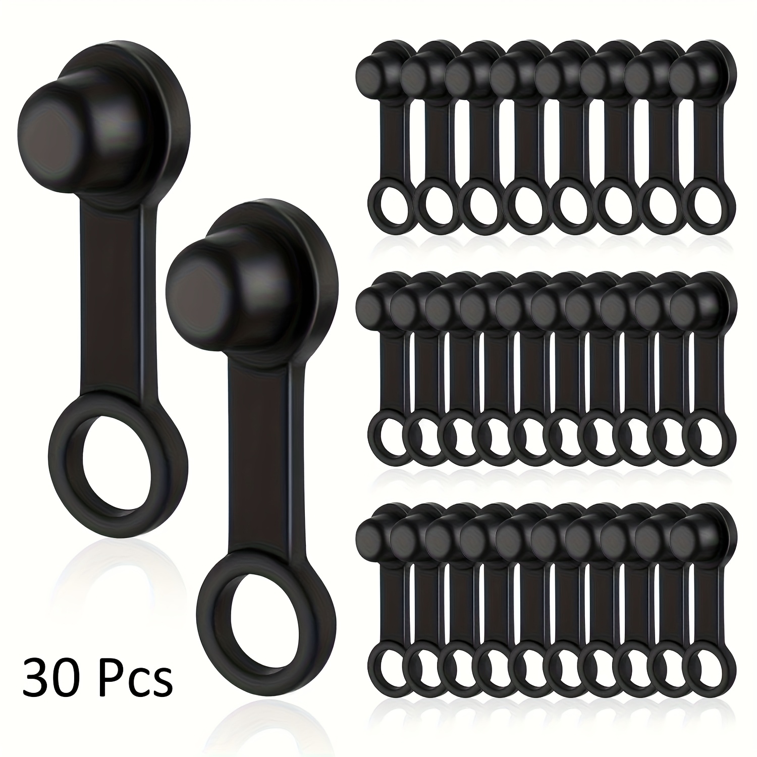 30pcs Rubber Dust Cap, Brake Exhaust Cap, Black Brake Dust Cap, Small Car Fuel Filler Cap For Car, Bicycle, Motorcycle Additions